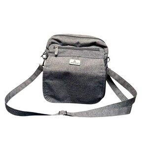 Organizzi CB Bag Fanny Travel Pack Heather Grey 10”x10” Multi Pockets Adj Straps